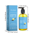 Caramel Vanilla Body Massage Oil Moisturizing Nourishing Smoothing Skin Care Relieve Stress Muscle Relaxing Body SPA Oils