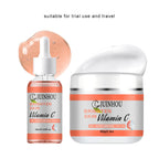 JUINHOU Vitamin C Skin Care Serum Cream Set Brighten Moisturizing Oil-Control Improve Uneven Skin Tone For Dull Skin Daily Care
