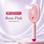 Electric Hair Straightener Brush No Heat with Fine Mist Spray Red Light Therapy Straightening Scalp Massage Cordless Fast Charge