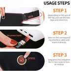 Cordless Heated Hip Support Brace with Massager Relief Lower Back Hip Heating  Massage Support Hips Muscle Relaxation