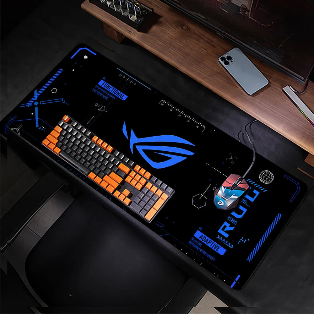 Extended Gaming Mouse Pad | Non-Slip Rubber Base, Stitched Edges