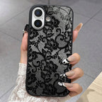 For iPhone 18 17 16 15 14 13 12 11 Pro Max Plus Case Exquisite Lace Pattern Silicone Cover For iPhone Air 16E XS X XR Soft Funda