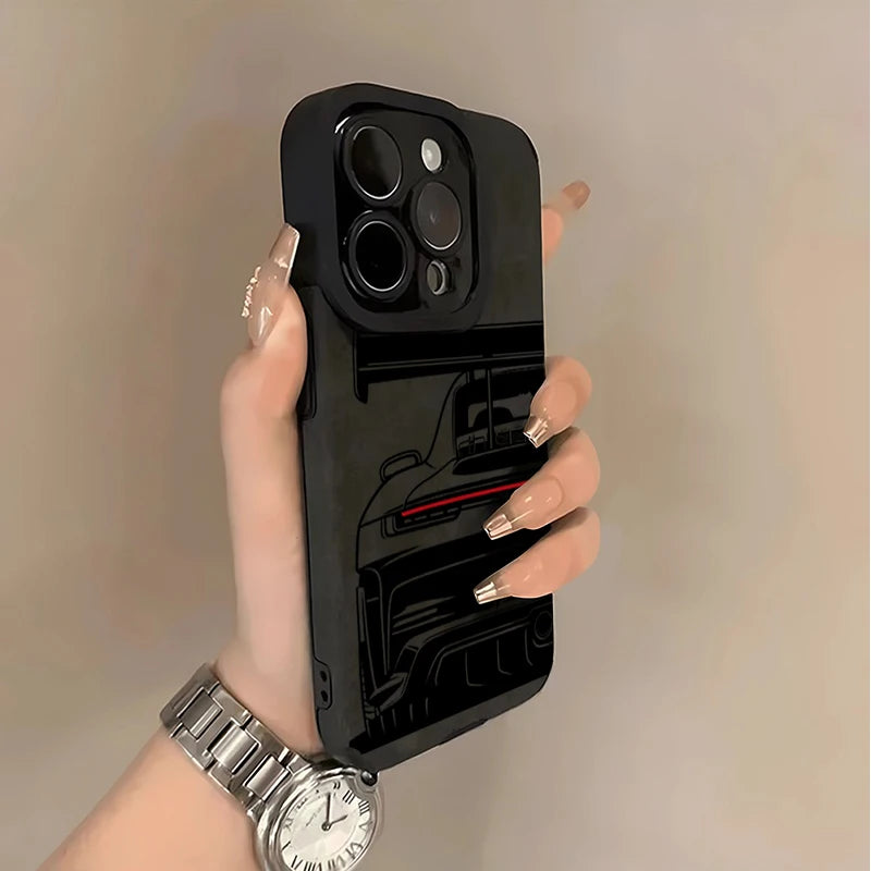 Cool Sports Car Phone Case For iPhone 18 Pro Max 17 16 15 Plus 14 13 12 11 17 Pro Air XR X XS 7 Plus SE 2022 Faux Leather Cover