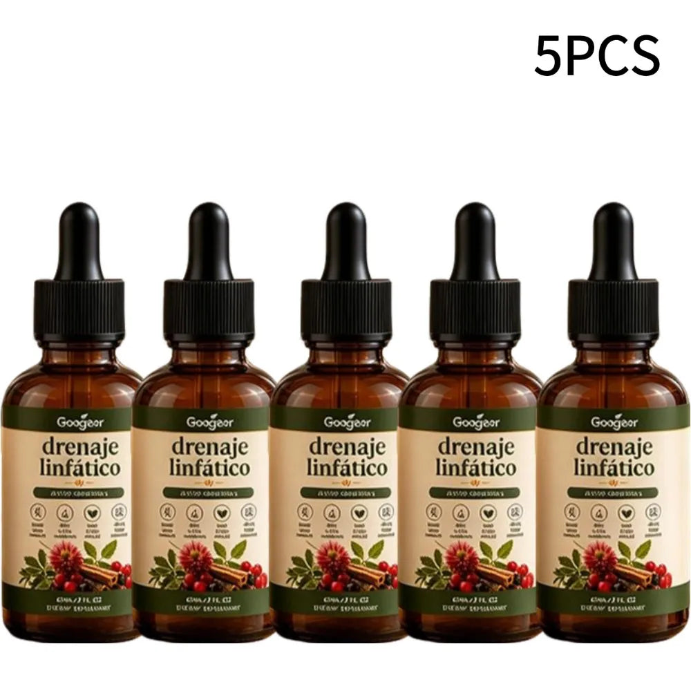 60ml Lymphatic Herbal Drops 60ml Natural Plant‑Based Dietary Supplement Body Wellness Support for Daily Body Balance Care