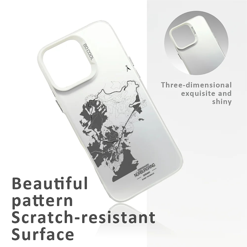 Nurburgring Runway Phone Case For IPhone 17 16 E 15 14 13 12 11 Germany Pro Max 17 Air 15 Plus Anti Fall Matte Back Cover Cases