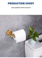 Adhesive Toilet Roll Paper Holder Organizer Wall Mount Storage Stand Kitchen Bathroom No Drill Tissue Towel Dispenser Stainless