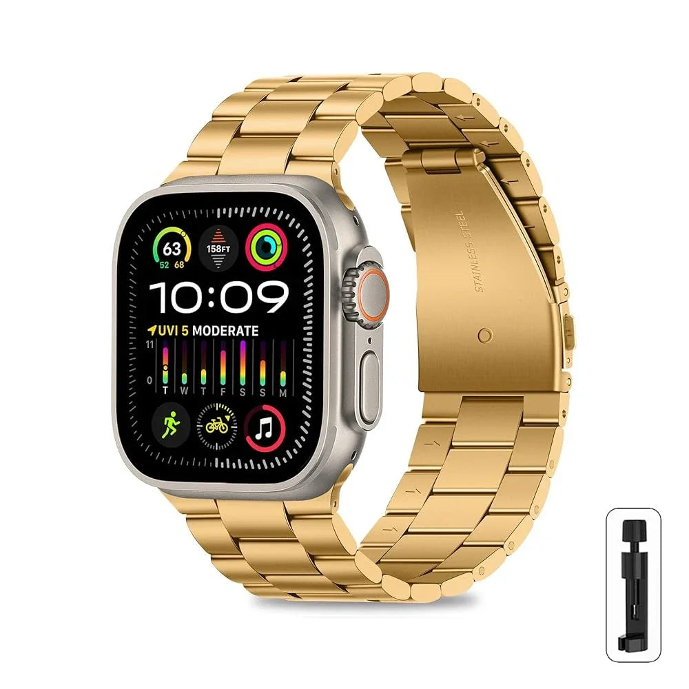 Stainless Steel Strap for Apple Watch Ultra 3/2 Band 46mm 49mm 40mm 44mm 42mm 41mm 45mm Bracelet IWatch Series 11 10 9 8 7 SE 6