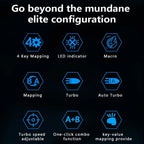 Professional Gaming Gamepad Back Paddles Multi-function DIY Gamepad Extension Programmable Controller Back Buttons for PS5