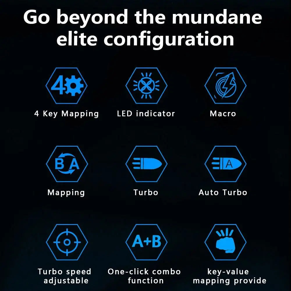 Professional Gaming Gamepad Back Paddles Multi-function DIY Gamepad Extension Programmable Controller Back Buttons for PS5