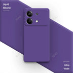 Liquid Silicone Cover for Xiaomi Redmi Note13 Note 13R 13 R Pro Plus 13RPro 5G Square Soft Original Mobile Phone Accessorie Case