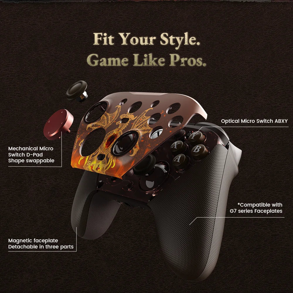 GameSir G7 Pro Dragon's Dogma II Xbox Gaming Controller with Smart Charging Station, Hall Effect, Gyro, 3.5mm Audio Jack