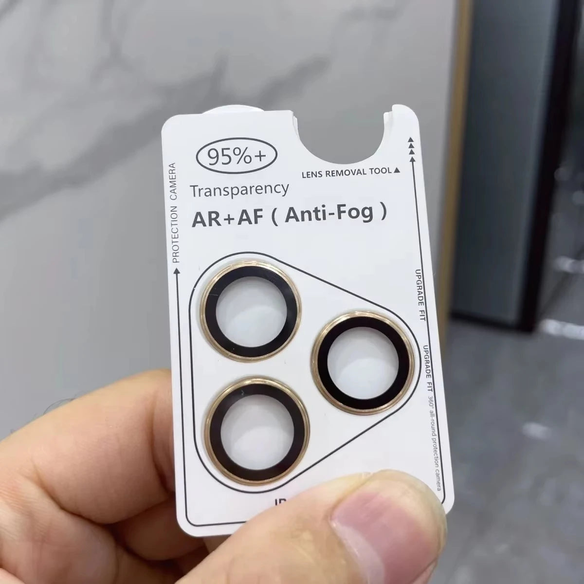 Quick Install Camera Lens Protector with Positioning Frame and Pry Tool, Compatible with iPhone 17/16/15/14/13/12 Pro Max