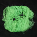 Halloween Decoration Spider Web,Artificial Cobweb,Stretchy Cobweb With Spider,Horror Gothic Haunted House Home Decor