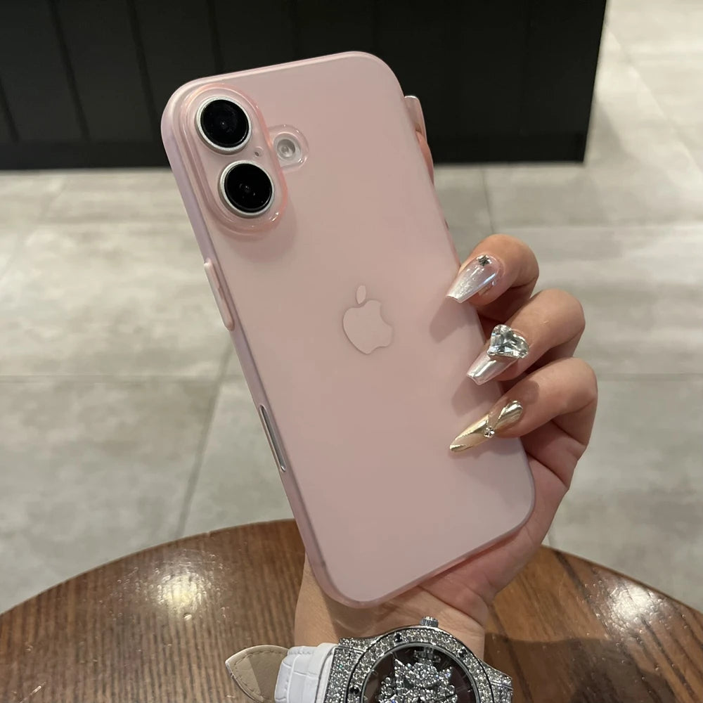 Ultra Thin PP Case For iPhone 18 17 16 15 14 13 12 11 Pro Max 16 15 Plus Matte Cover For iPhone 18Pro Slim Clear Shockproof Case