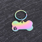Custom Name Dog Tags Personalized Text Dog ID Tag Bone Shaped Stainless Steel Laser Engraving Anti-lost Customized Pets ID Tag