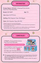 POP MART CRYBABY x Powerpuff Girls Series - Vinyl Face Plush Blind Box 1PC/6PCS Mystery Box