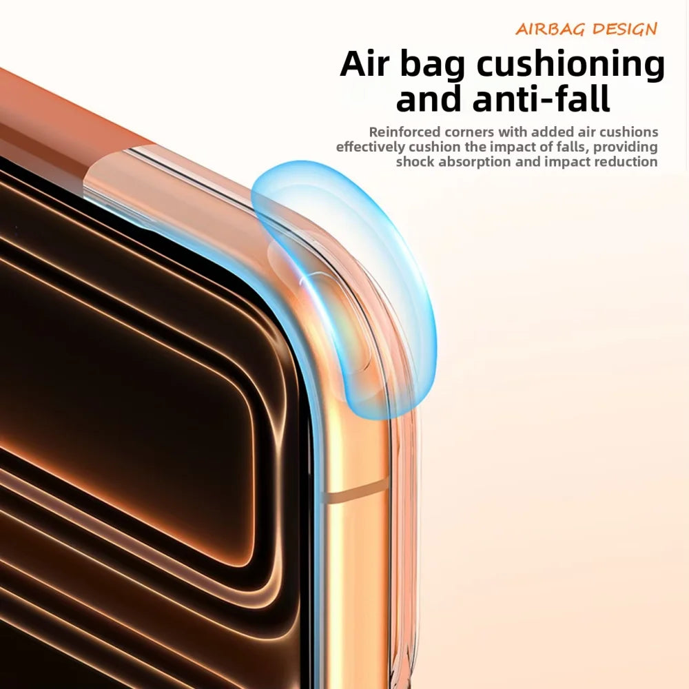 Smart Camera Touch Button Crystal Clear Blackplate Phone Case For iPhone 18 17 Pro Max 18Pro Soft Silicone Edge Shockproof Cover