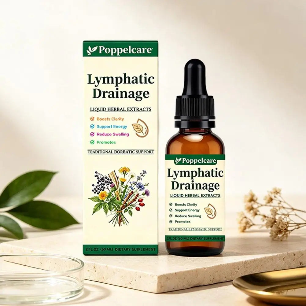 1-5pcs Natural Herbal Lymph Support Care Drops Lymphatic Drainage Oral Liquid Relieve Body Swelling Boost Energy