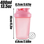 400ML Shaker Bottles Whey Protein Powder Mixer Bottle Sport Water Cups Fitness Gym Shaker Outdoor Portable Plastic Drink Cup