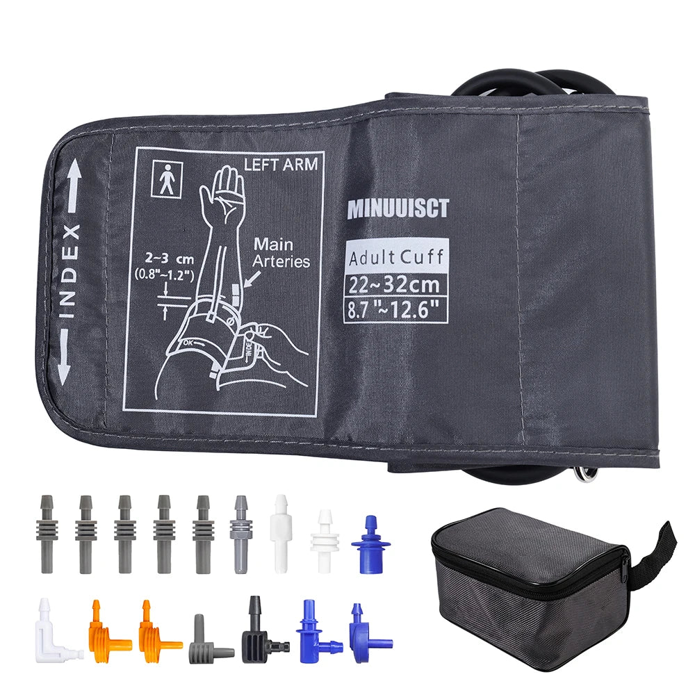 Adjustable Arm Blood Pressure Cuff 15-24cm 30-43cm 32-52cm Sphygmomanometer Sleeve Belt Medical Household Blood Pressure Monitor