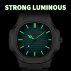 2026 New Luxury Military Man Watch Square Waterproof Luminous Date Week Men Watch Stainless Steel Quartz Men's Watches Reloj+box