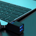 1Pcs USB 3.0 Adapter HUB Mini Splitter Box 1 to 3 Ports High Hi-Speed USB 2.0 Extender  For PC Laptop U Disk Card Reader