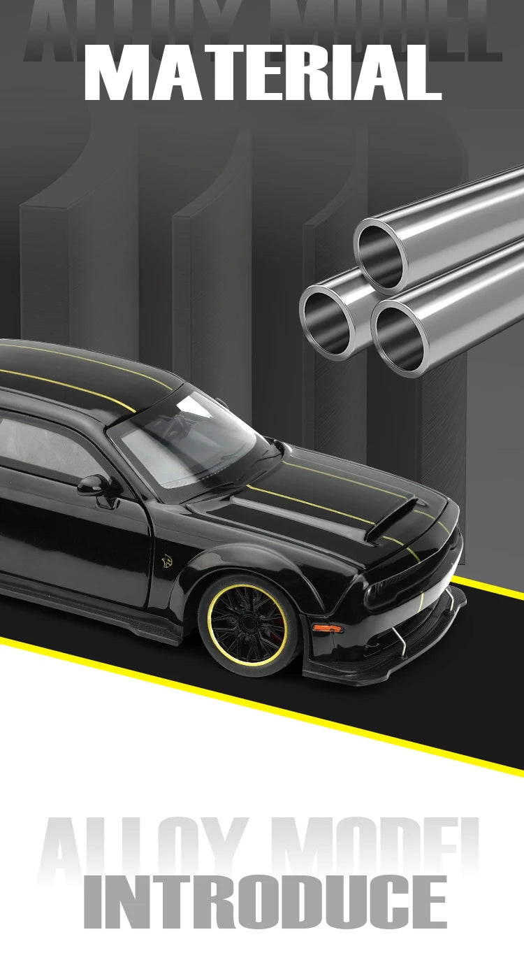 1:32 Dodge Challenger SRT Hellcat Redeye V8 Alloy Metal Diecast Model American Muscle Sports Car Collection Of Hobby Decorations