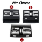 LHD RHD Car Front Rear Air Conditioning Chromed AC Vent Grille Outlet Cover Panel For BMW 5 Series F10 F11 F18 520i 523i 525i