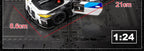 1:24 BMW M4 GT3 Alloy Sports Car Model Diecast Metal Toy Car Vehicles Model Simulation Sound and Light Collection Childrens Gift