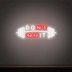 Don't Quit Neon Sign, Custom Home Gym Decor Neon Sign,Gym Motivational Quotes Wall Fitness Decor ,Personalized Business Sign
