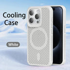 Cooling Heat Dissipation Phone Case For iPhone 17 18 16 15 14 13 12 11 Pro Max Breathable Hard Back Magnetic Cover For Magsafe