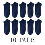 5/10-Pack Unisex Comfort-Fit Ankle Socks For All, Breathable & Lightweight - Ideal For Sports & Daily Wear