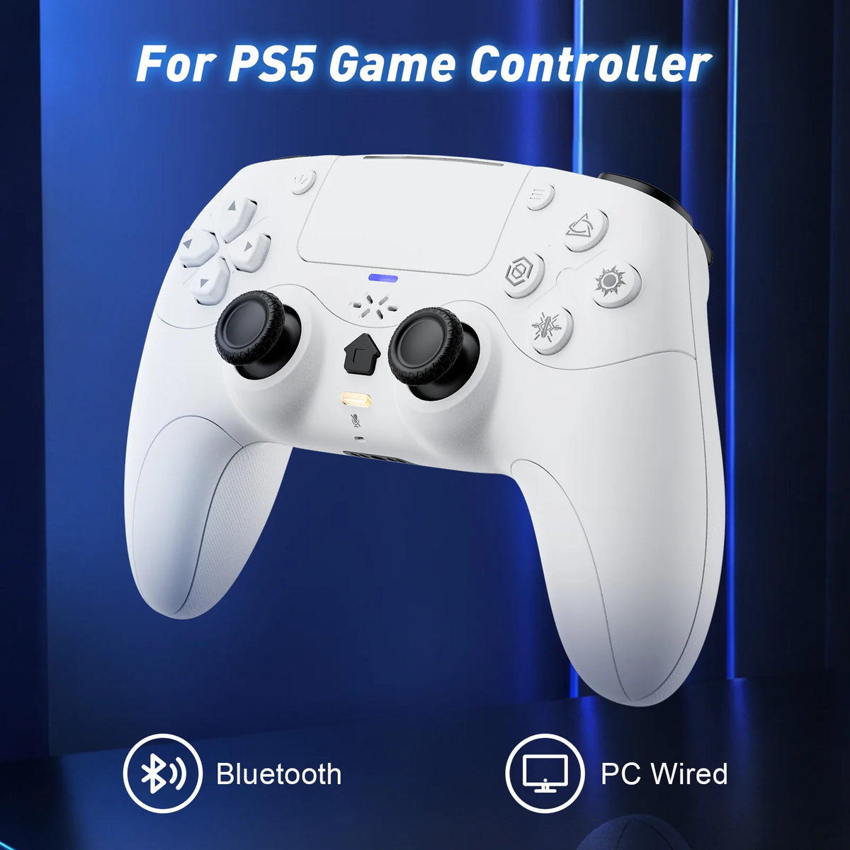 Wireless Gamepad For Playstation 5/ps5 controller Gaming Turbo Dual Sense Vibrate External microphone Adaptives Trigger