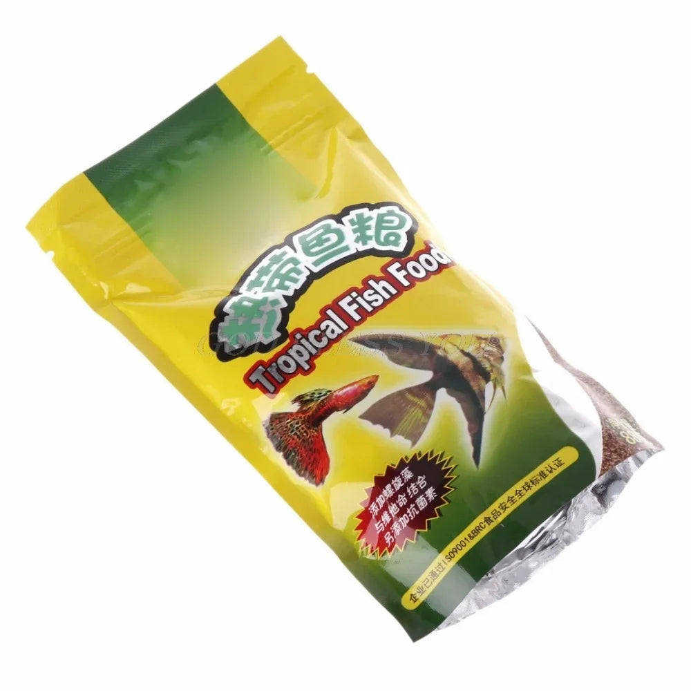 Tropical Fish Food - 88g, High Protein Nutritious Formula, Added Antibiotics for Aquarium Tropical Fish