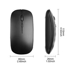 Wireless Mouse Dual Modes Bluetooth-compatibl 2.4G Portable Office Mouse for Laptop Notebook PC MacBook Battery Gaming Mouse