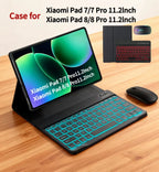Case for Xiaomi Pad 7 /8 11.2" Bluetooth Keyboard Case for Xiaomi Pad 7/8 Pro 11.2" Wireless Bluetooth Removable Keyboard Case