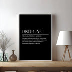 Minimalist Motivational Quotes Inspirational Discipline Art Poster Canvas Painting Wall Prints Picture Room Home Office Decor