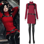 Female Ada Cosplay Wong Costume Dress Belt Roleplay Outfits Fantasia Halloween Carnival Disguise Suit For Adult Women Girls