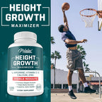 Natural Height Growth Maximizer for Kids, Teens and Adults Zinc and Calcium Increase Peak Height Supplement Bone Strength