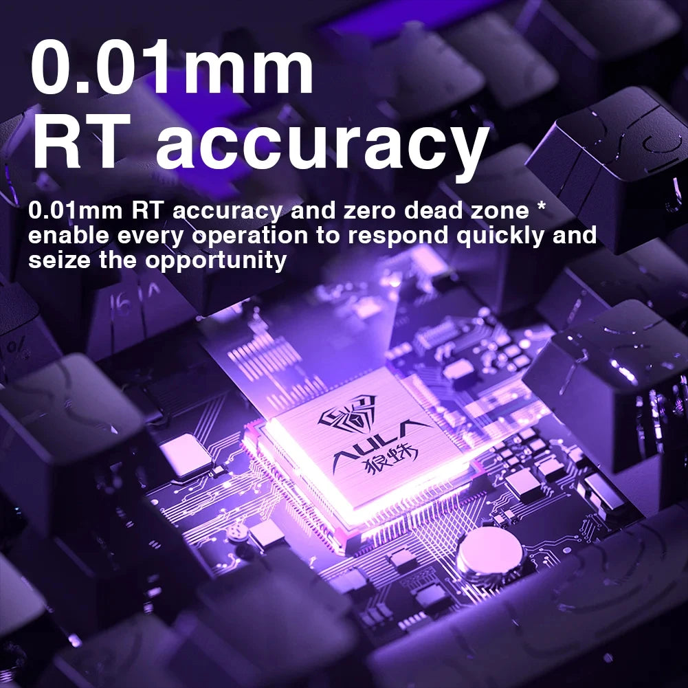 AULA HERO 68 HE Hall Effect Gaming Keyboard 65% Wired RGB Hot Swappable 8K Polling 0.01mm Magnetic Switch for PC Gamers