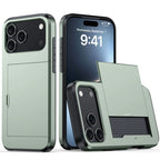 Case For iPhone 18 Pro Max 18 Pro 17 Pro Max 17 17e 16e Wallet Card Holder Slide Slot Slim Hard PC Heavy Duty Protective Cover