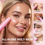 PDRN Pink Collagen Volumer Multi Balm Deep Hydration Plump Smooth Radiant Multi Collagen Stick for Cheeks Eyes Lips Neck Skincare