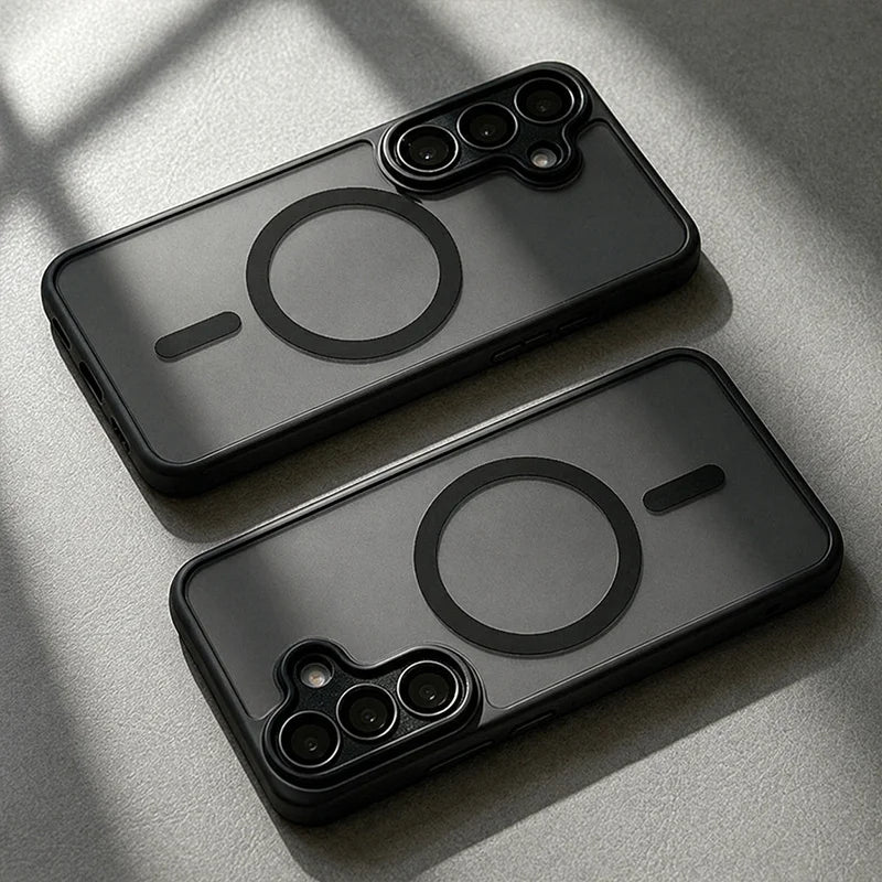Luxury For Magsafe Magnetic Phone Case For Samsung Galaxy A57 A37 A56 A36 A16 A17 A26 S26 Ultra S25FE S24 Lens Protection Cover