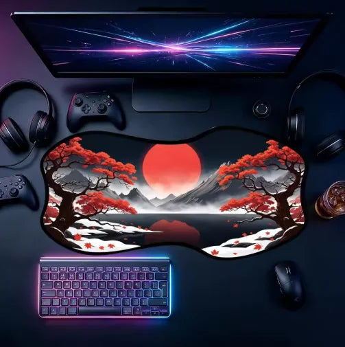 Extremely Gaming Mouse Pad Laptop Pad Oversized Office Desk Mat Dark Wind Non-Slip Lock Edge Thickened Soft Mats