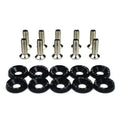 10 PCS M6 Automotive Hexagonal Fasteners, Mudguard Washers, Bumper Engine, Concave Screws, JDM Aluminum Mudguard Washers