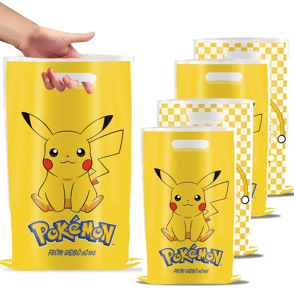 PokeMoned Theme Party Favors Slap Bracelets Stickers Keychain Party Gifts Goodie Bag Stuffers Fillers Birthday Party Decorations