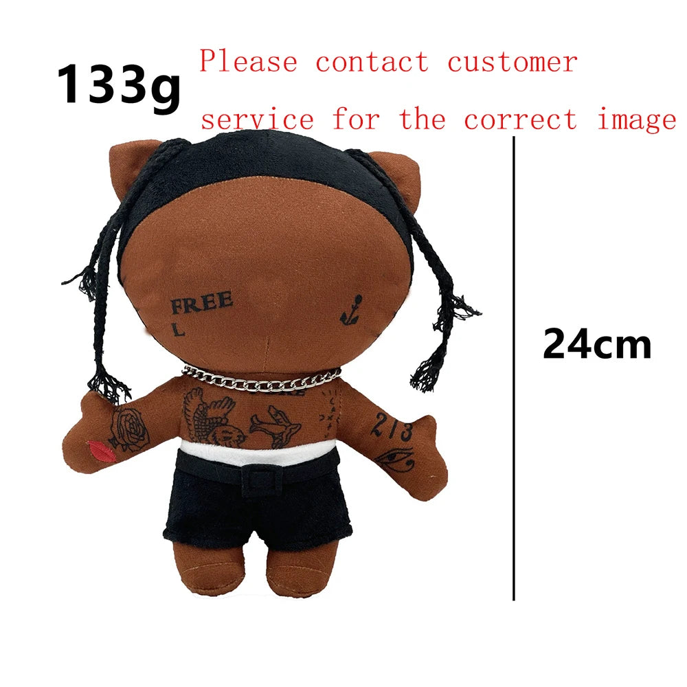 Multiple Styles Cute Cat Eminem XXXTentacion Frank Ocean Plush Toy Doll with Clothes Stuffed Soft Plush Toys Fans Collect Gift
