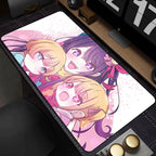 Gaming Accessories Mause Pads Oshi No Ko Hoshino Ai Computer Mouse Pad Carpet Kawaii Girl Deskmat Keyboard Pads коврики для мыши