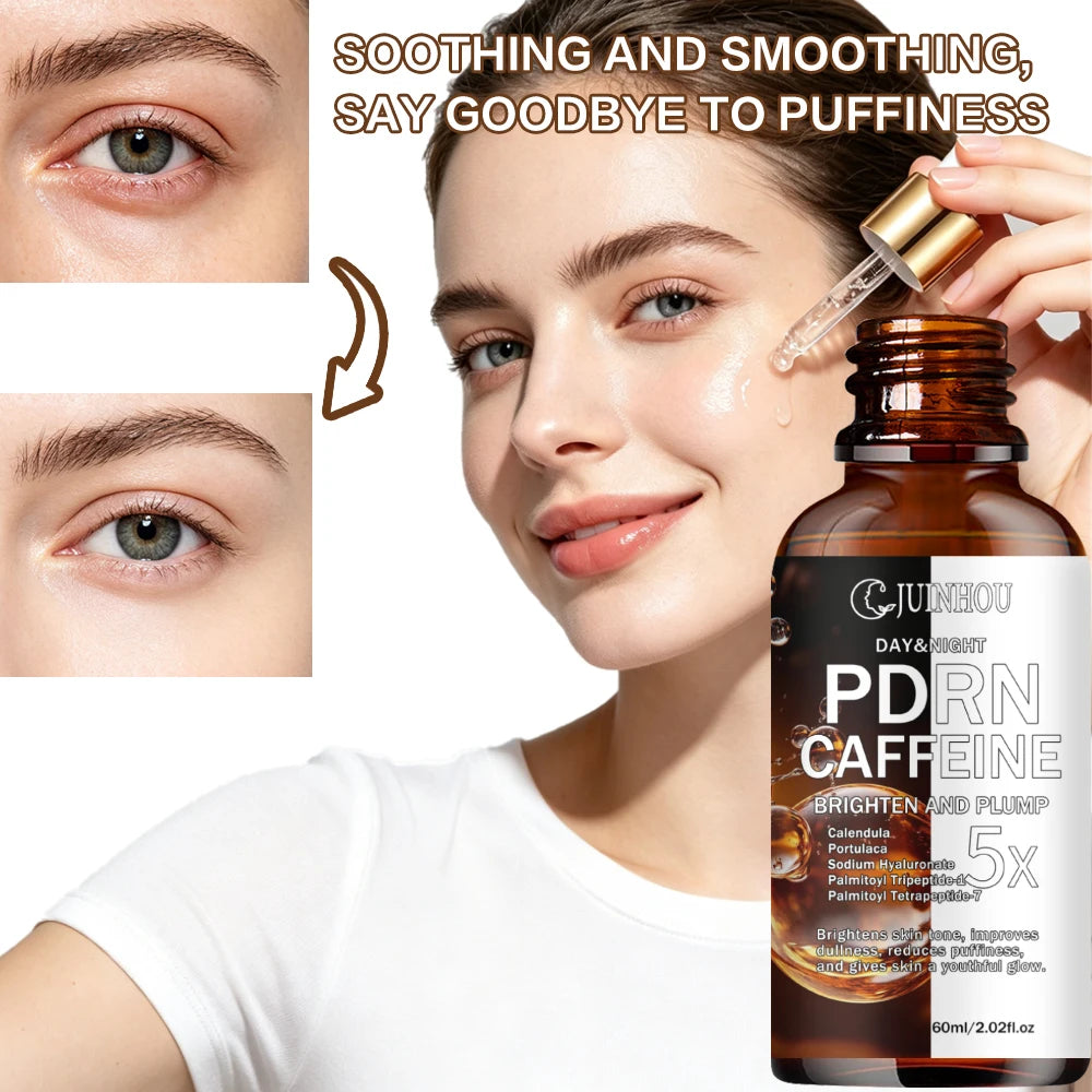 JUINHOU PDRN Caffeine Facial Serum Brightening Soothing Reduce Puffiness Makes Skin Look Plump And Vibrant Suitable For Everyone