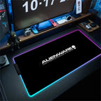 Alfombrilla de escritorio grande para teclado PC gamer XXL 900x400 RGB Alienware, alfombrilla de ratón gaming LED, accesorios de ordenador, Tapis De Souris Mousepads